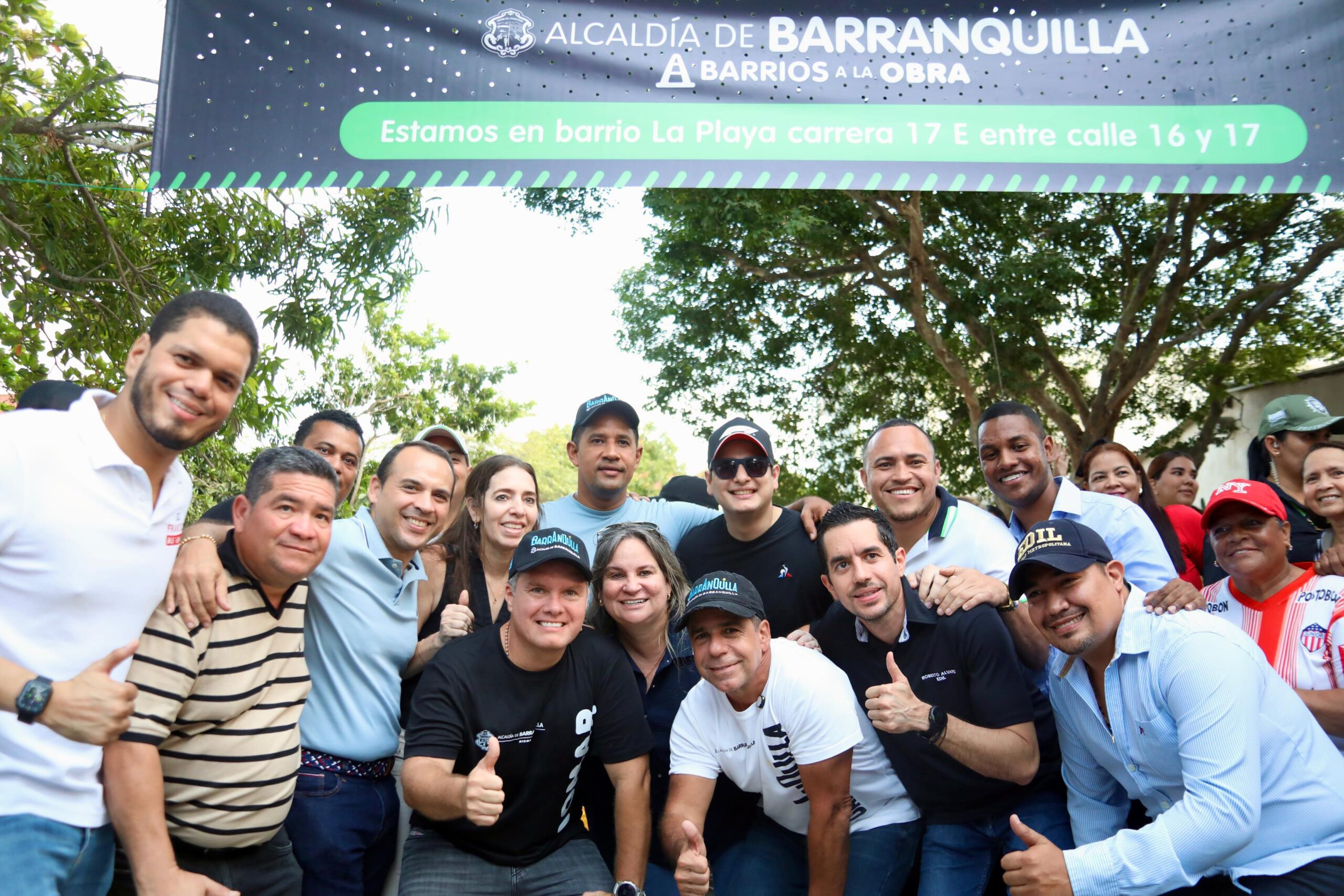500 medidores lineales de nuevas carreteras se estrenan a los habitantes de La Beach: la oficina de Barranquilla de Alcalde, Distrito Especial, Industrial y Puerto