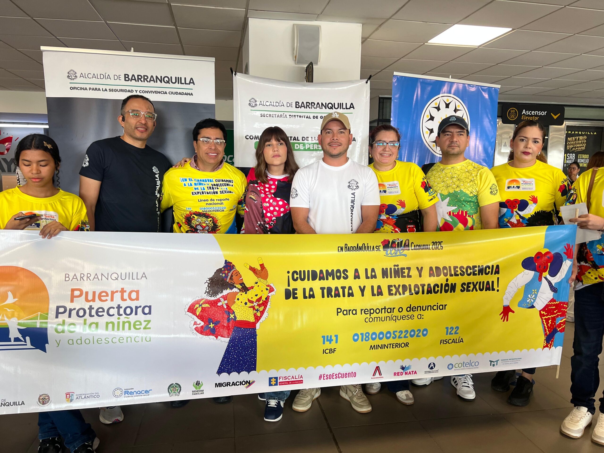 Con este mensaje, el distrito toma escenarios abarrotados, hoteles y aeropuerto: la oficina del alcalde de Barranquilla, distrito especial, industrial y puerto