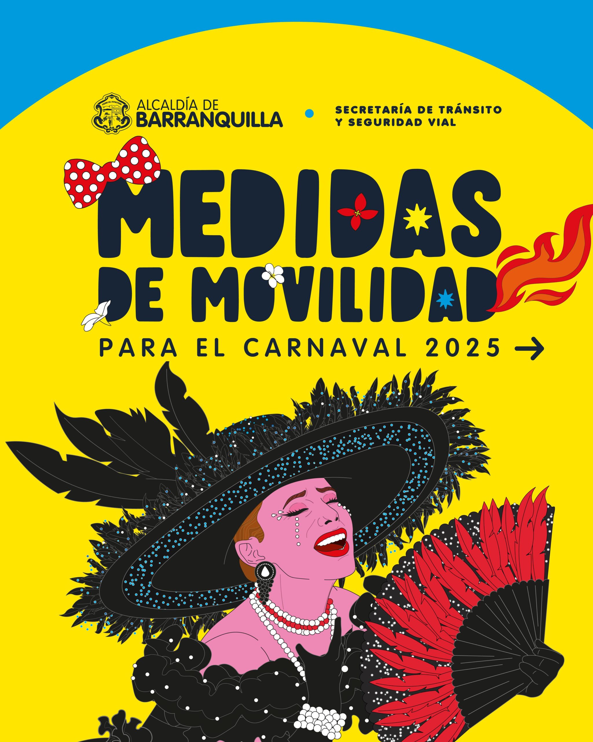 Secretaría de tráfico y seguridad vial Medidas para el Carnaval 2025 - Oficina de Alcalde de Barranquilla, Distrito Especial, Industrial y Puerto