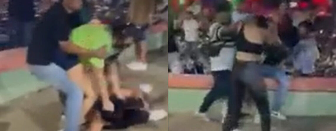 Tremenda pelea en el Carnaval de Barranquilla por presunta infidelidad