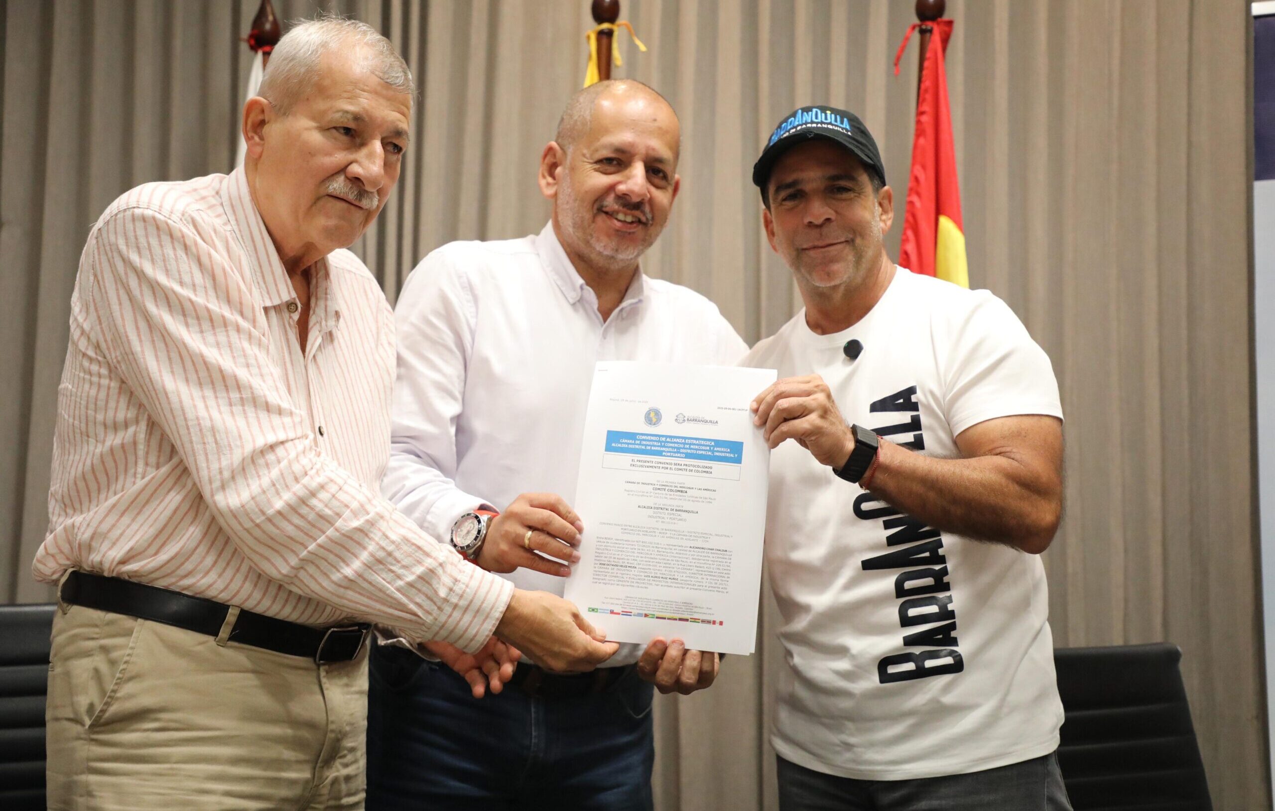 Alcalde Char firma convenio con Mercosur para impulsar proyectos estratégicos de desarrollo en Barranquilla – Alcaldía de Barranquilla, Distrito Especial, Industrial y Portuario