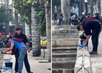 Indignación por video de vendedores ambulantes alistando alimentos