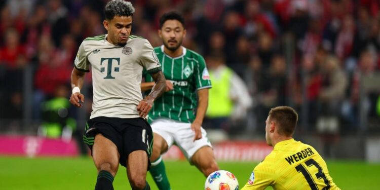 Luis Díaz marcó gol y asistió para el número 100 de Kane con el Bayern