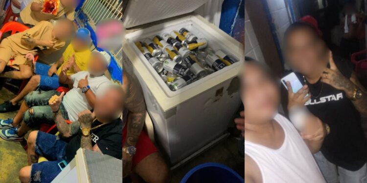 Parrandón con música y ‘frías’ de ‘los Costeños’ en patio de la Penitenciaría de El Bosque: ¿celebración de Amor y Amistad?