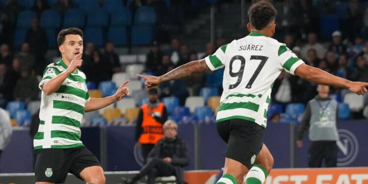 Luis Suárez marcó de penalti, pero el Sporting cayó en Nápoles