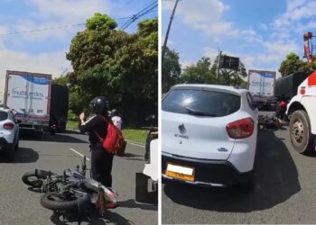 Video | Motera denuncia a conductor por causar accidente: todo quedó grabado