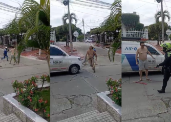 Video: con palo y machete atacaron a contratista de Air-e en el barrio Betania