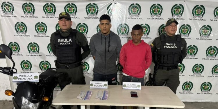 Capturan a dos presuntos miembros de ‘Los Costeños’ dedicados a la extorsión en Caribe Verde