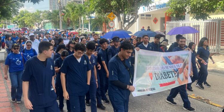 Con caminata y feria saludable, Barranquilla conmemora Día Mundial contra la Diabetes