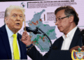 Presidente Petro vuelve a arremeter contra Trump y le exhibe datos en tablero: 'Me ha calumniado y ha insultado a Colombia'