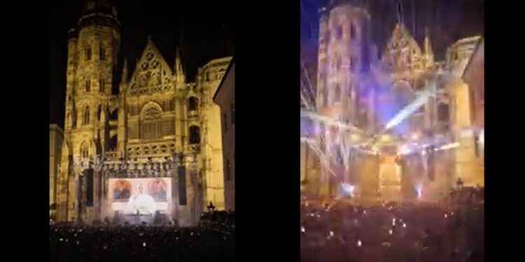 Video | Rave frente a una catedral: así celebró el Vaticano el cumpleaños de un arzobispo