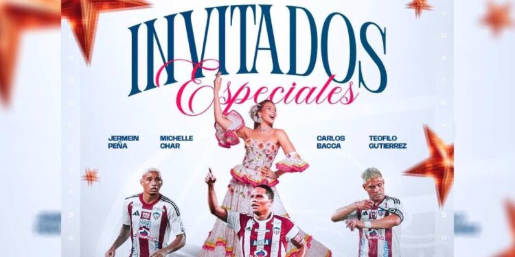 Caimanes, de fiesta con Teo, Bacca, Peña y la reina del Carnaval