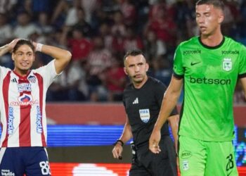 Carlos Betancur, árbitro del primer partido de la final Junior vs. Tolima