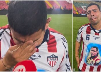 Las lágrimas de Léider Frías, el utilero de Junior