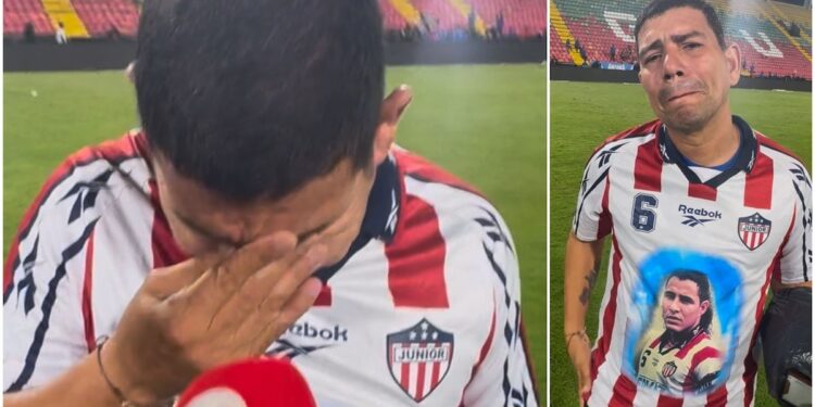 Las lágrimas de Léider Frías, el utilero de Junior