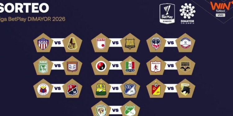 Lista primera fecha de la Liga 2026: Junior recibirá al Tolima