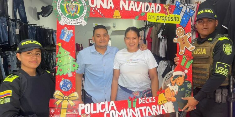 Policía en el Cesar refuerza prevención y cercanía comunitaria con estrategia “Una Navidad con Propósito” en Chiriguaná