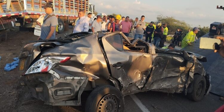 Reportan grave accidente en la vía Barranquilla-Santa Marta este martes