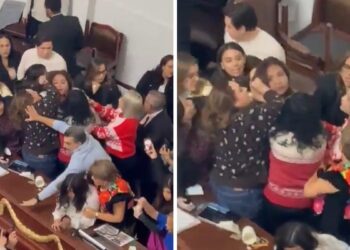 Video | Golpes y gritos en el Congreso de Ciudad de México en medio de debate clave