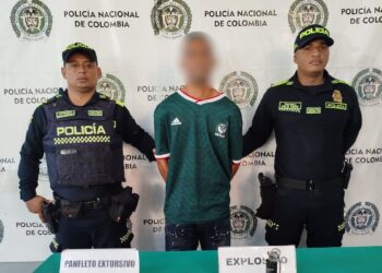 Capturan a un hombre que portaba una granada y varios panfletos extorsivos en Barranquilla