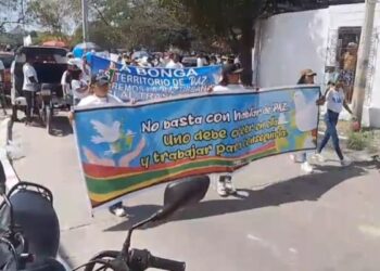 Ciudadanos se movilizaron en la denominada “marcha por la paz” en Soledad