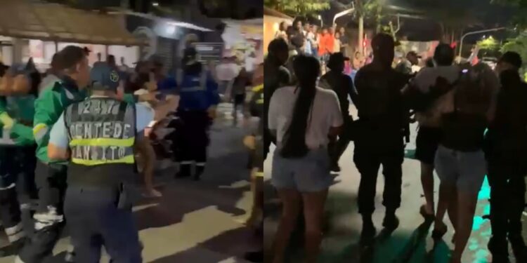 Coronación de Reina en Salgar se salió de control: hombres que querían atravesar desfile atacaron a funcionario de movilidad