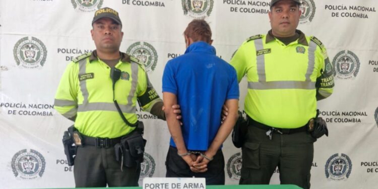 Capturan a hombre por porte ilegal de arma de fuego en Barranquilla