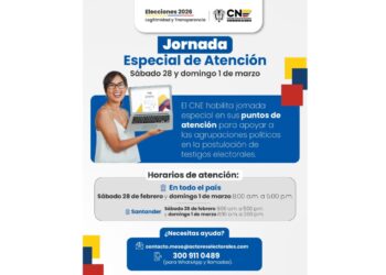 Consejo Nacional Electoral realizará jornada especial de atención en territorio este fin de semana