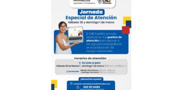 Consejo Nacional Electoral realizará jornada especial de atención en territorio este fin de semana