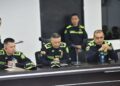 General Benavides, excomandante de la Mebar, inspecciona obras de infraestructura policial