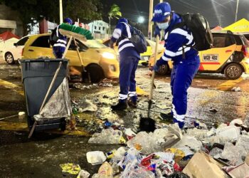 Son más de 1.600 operarios que prestarán el servicio de aseo durante los cuatro días oficiales del Carnaval