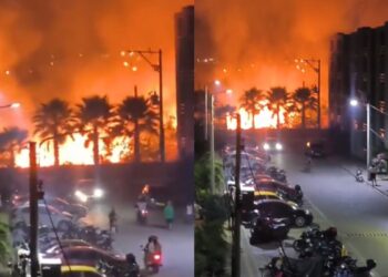 Bomberos logran controlar fuerte incendio en Caribe Verde