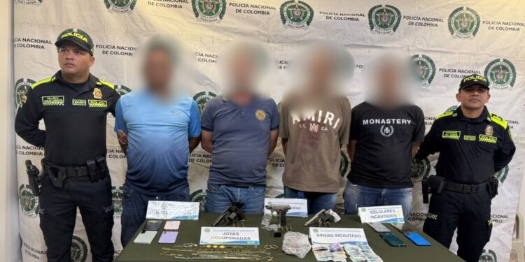 Capturan a alias Mono Celino y tres cómplices señalados de robar viviendas en el norte de Barranquilla