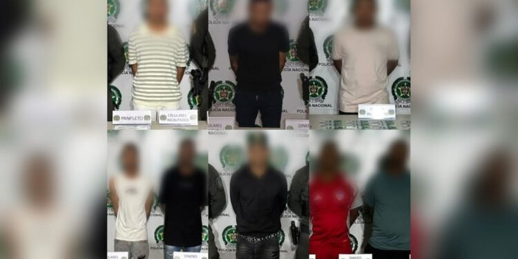 Capturan a ocho presuntos extorsionistas de comerciantes en Barranquilla y Soledad