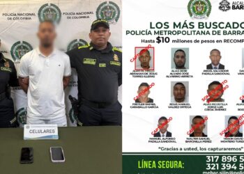 Cayó alias El Mello, uno de los más buscados por homicidio en Barranquilla
