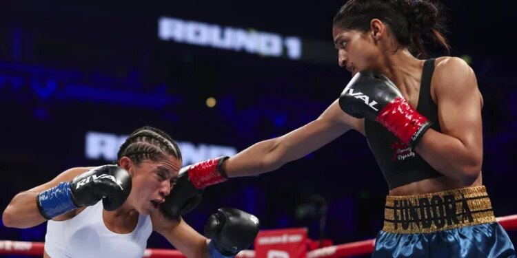 Gabriela Fundora impuso su mayor estatura y fuerza sobre Viviana Ruiz