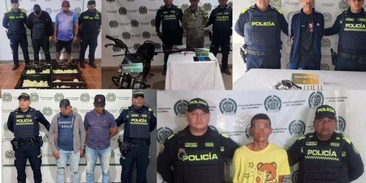 Operativo policial en el Atlántico deja 19 capturados y un aprehendido por diferentes delitos