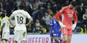 Real Madrid cayó en casa y se aleja de la lucha por el título de LaLiga