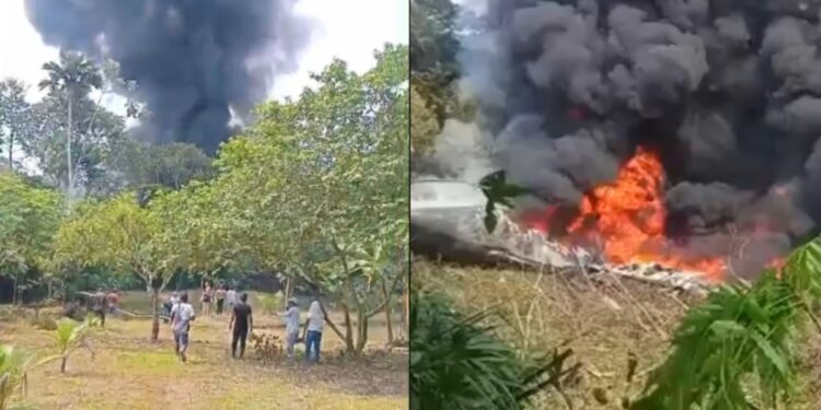 Se accidentó un avión Hércules de la Fuerza Aeroespacial Colombiana: reportan varios muertos