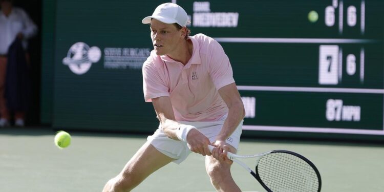 Sinner conquistó por primera vez el título en el Indian Wells