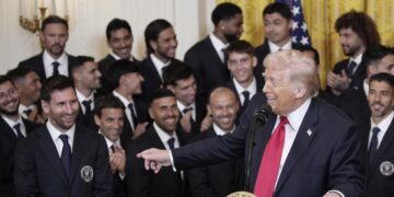 Trump recibió a Messi en la Casa Blanca y le dijo que era mejor que Pelé