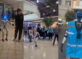 Vicente, el robot con inteligencia artificial que ya patrulla centros comerciales en Bogotá como guardia de seguridad