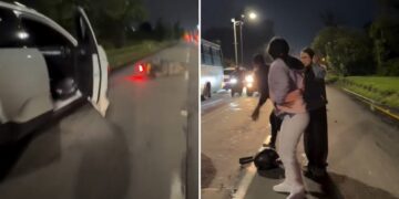 Video | Johanna Fadul y Juanse Quintero involucrados en accidente de tránsito