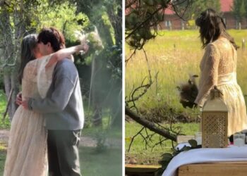 Video | Reconocida presentadora sorprendió a todos al casarse con ella misma