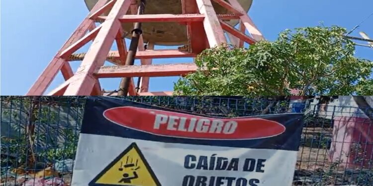 comunidad denuncia peligro de colapso de escombros en el tanque del cementerio — NoticiasBQ