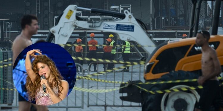Accidente en montaje de concierto de Shakira dejó un muerto