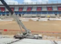 Alejandro Domínguez destaca el avance de las obras en el estadio Metropolitano Roberto Meléndez