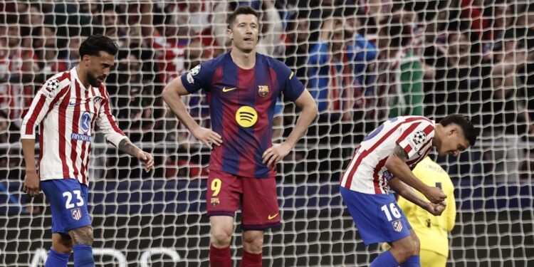 Atlético de Madrid prolonga la sequía del Barcelona en Europa