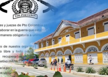 Autoridades investigan panfleto de banda criminal en el que declaran "objetivo militar" a jueces de Puerto Colombia
