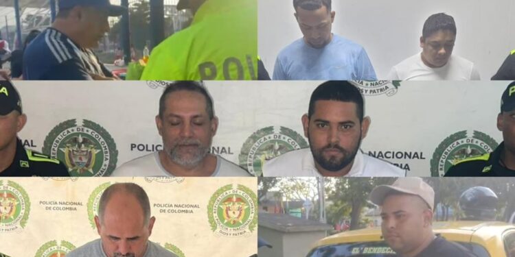 Capturan a cinco integrantes del grupo ‘Los Carroñeros’ por hurto de 411 millones de pesos a empresa transportadora de valores en Barranquilla